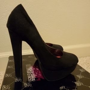 Faux Suede Pump heels